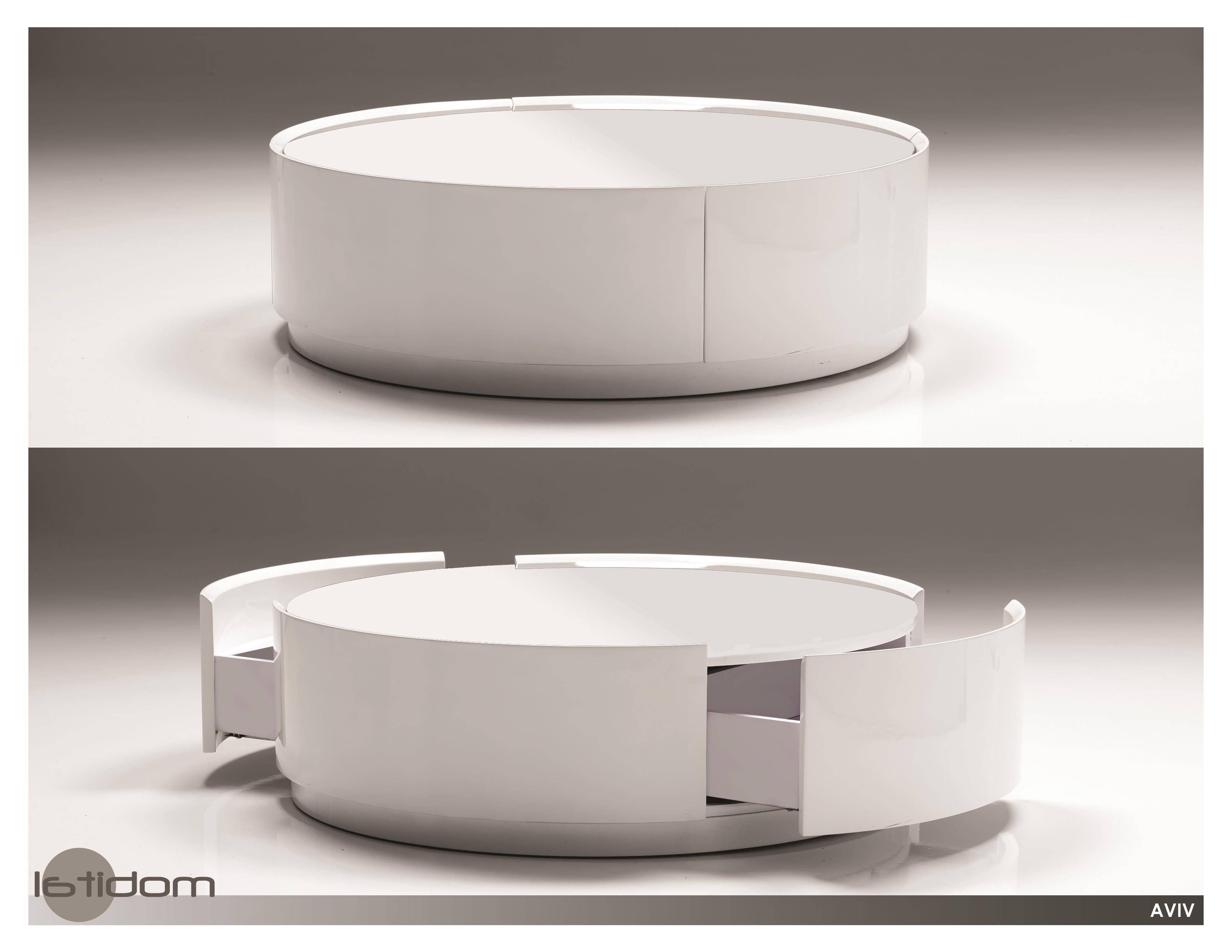 White Round Coffee Table – Starrkingschool With White Circle Coffee Tables (View 14 of 30)