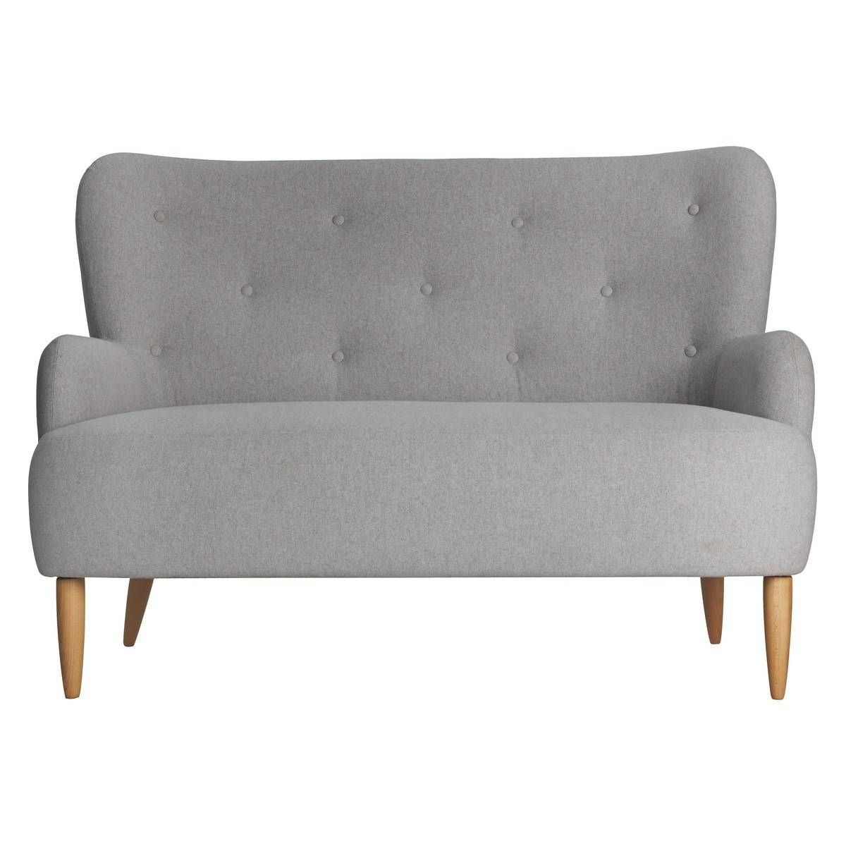 Wilmot Grey Wool Mix 2 Seater Sofa | Buy Now At Habitat Uk Throughout Two Seater Chairs (Photo 8 of 30)