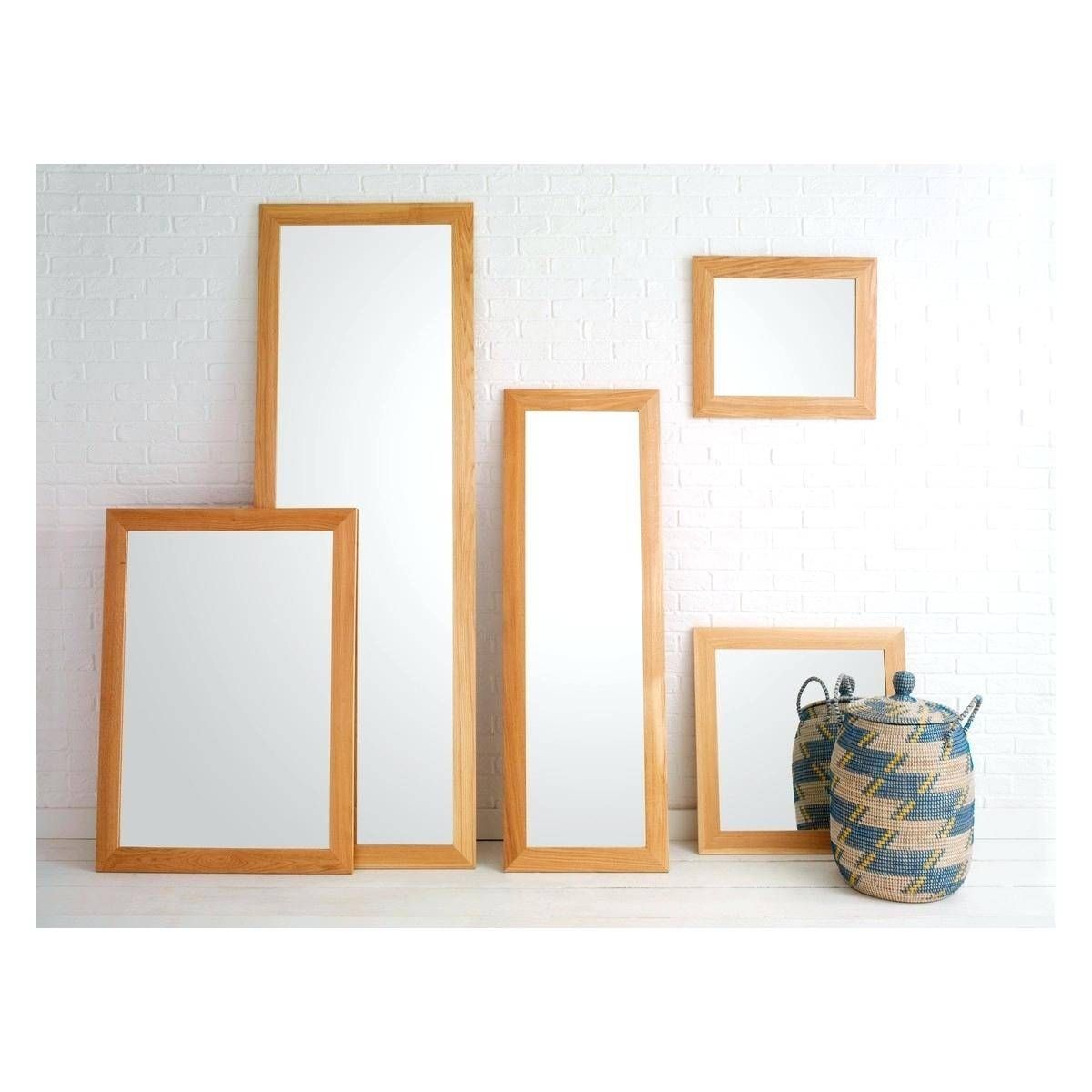 Wooden Full Length Mirroroak Framed Wall Mirror Oak – Shopwiz With Regard To Oak Framed Wall Mirrors (Photo 1 of 25)