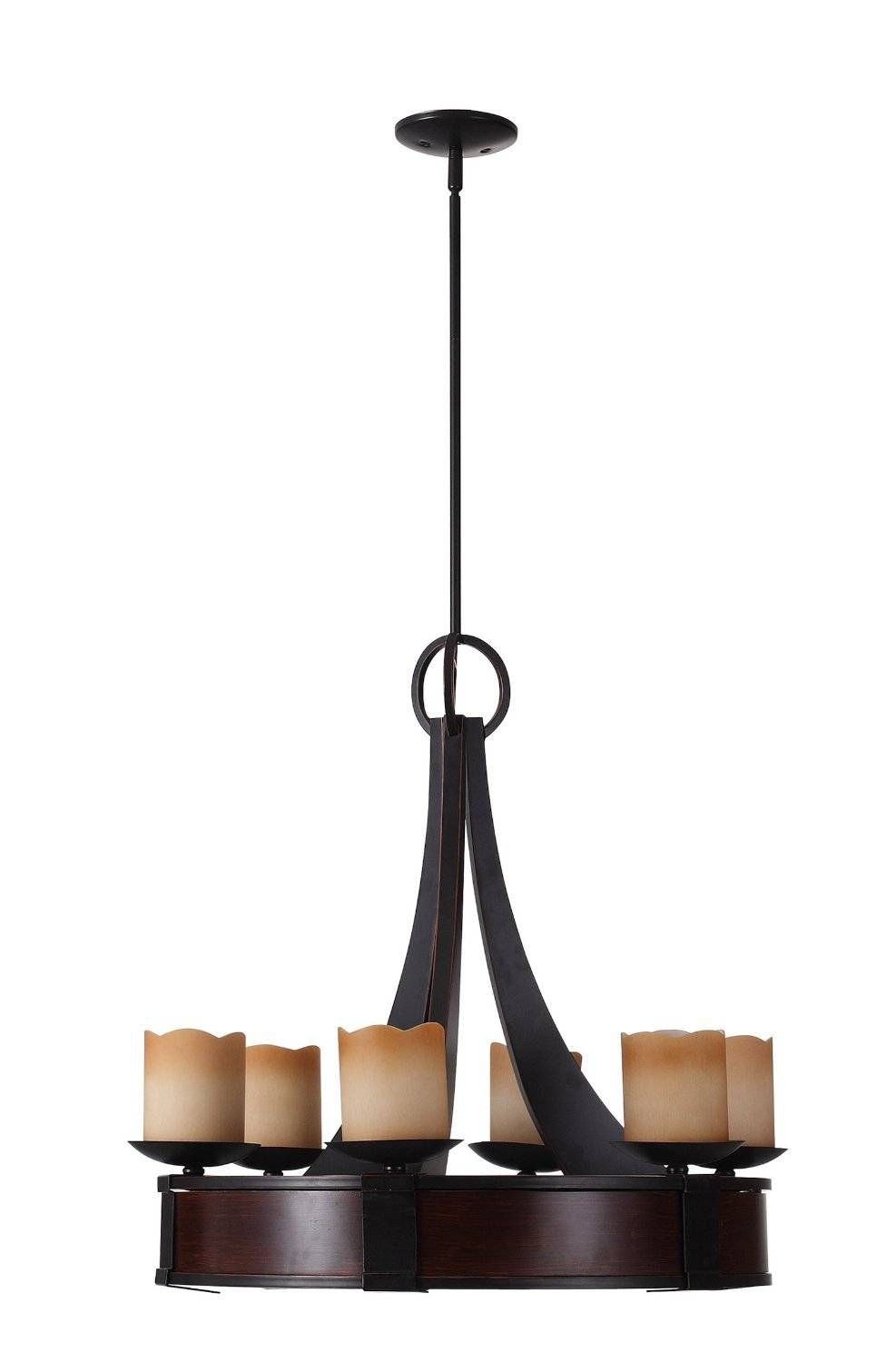 12 Best Rustic Wood And Metal Chandeliers | Qosy With Regard To Wrought Iron Pendant Lights Australia (View 8 of 15)