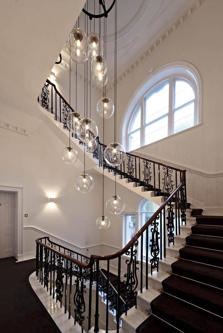 9 Best Staircase Images On Pinterest | Stairs, Staircase Design Inside Pendant Lights Stairwell (View 3 of 15)