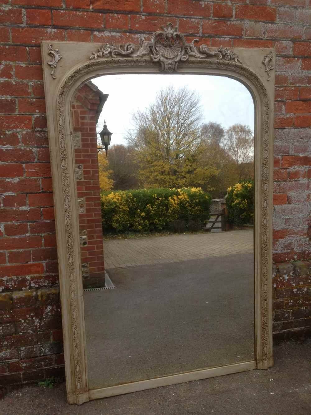 A Beautiful Large Antique 19th Century French Carved Wood & Gesso Inside Vintage French Mirrors (View 8 of 15)