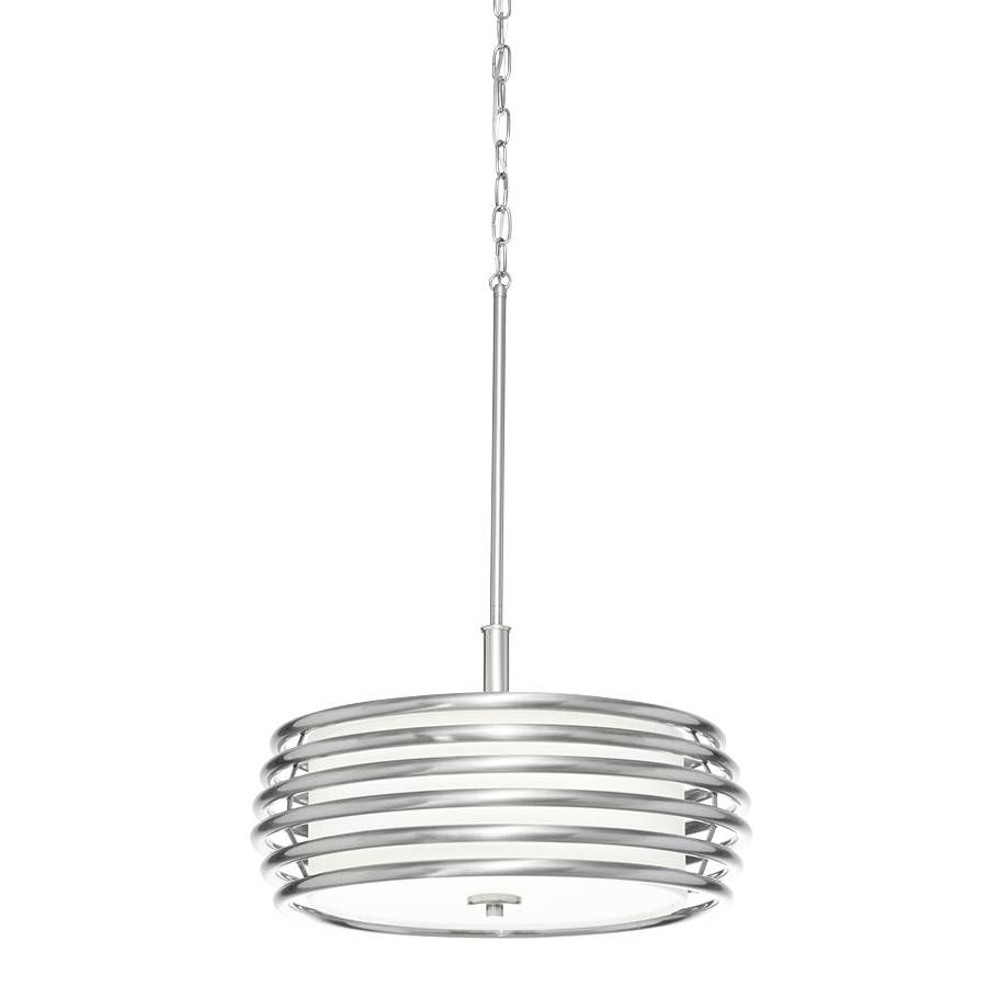 Accessories : Red Drum Pendant Light Brushed Nickel Drum Pendant Inside Red Drum Pendant Lights (Photo 11 of 15)