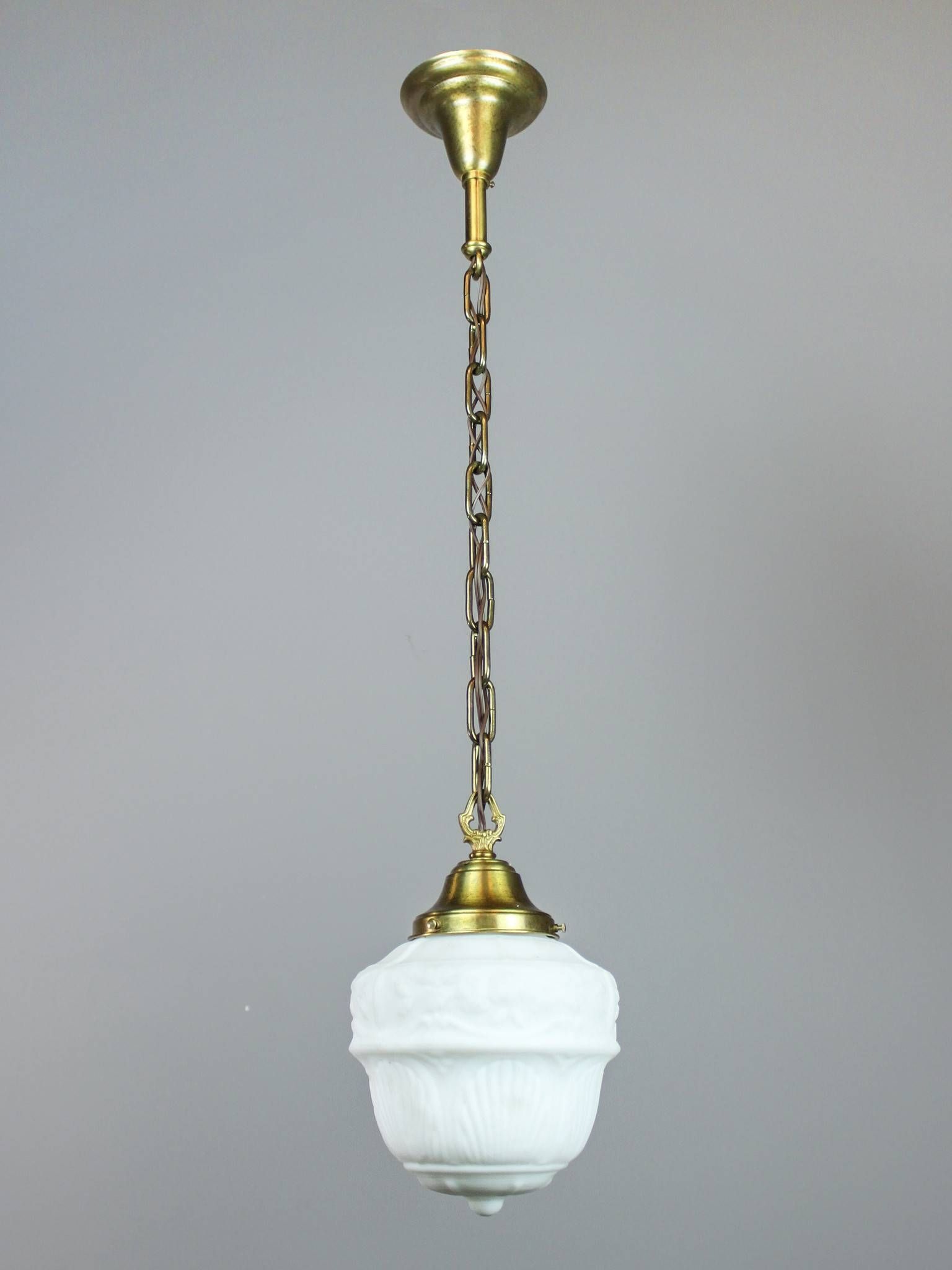 Acorn' Pendant Light Fixture | For Milk Glass Pendant Lights Fixtures (View 12 of 15)