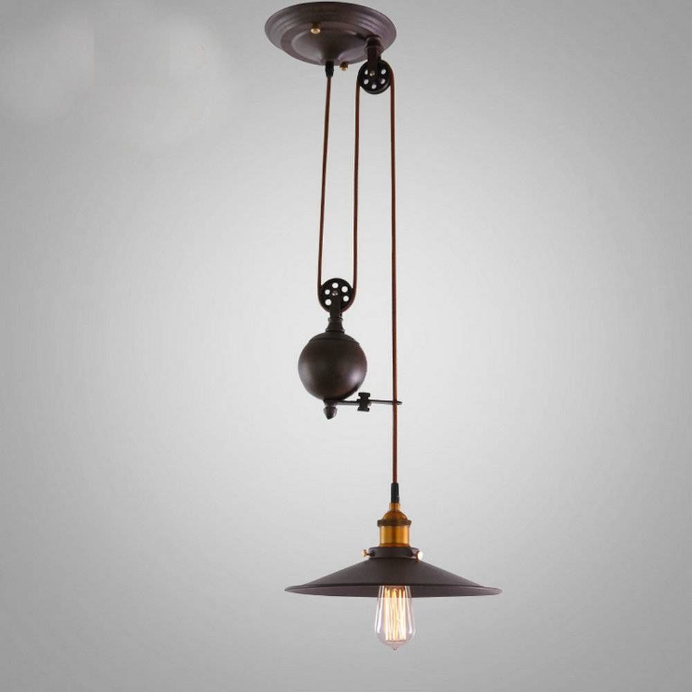 Aliexpress : Buy Kitchen Rise & Fall Pulley Pendant Lights Throughout Pulley Pendant Lights Fixtures (Photo 3 of 15)