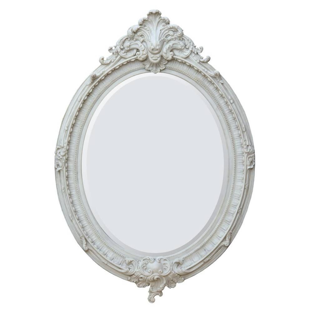 Almandine French Rococo Antique Marbeline Leaf Oval Large Mirror In Oval French Mirrors (View 9 of 15)