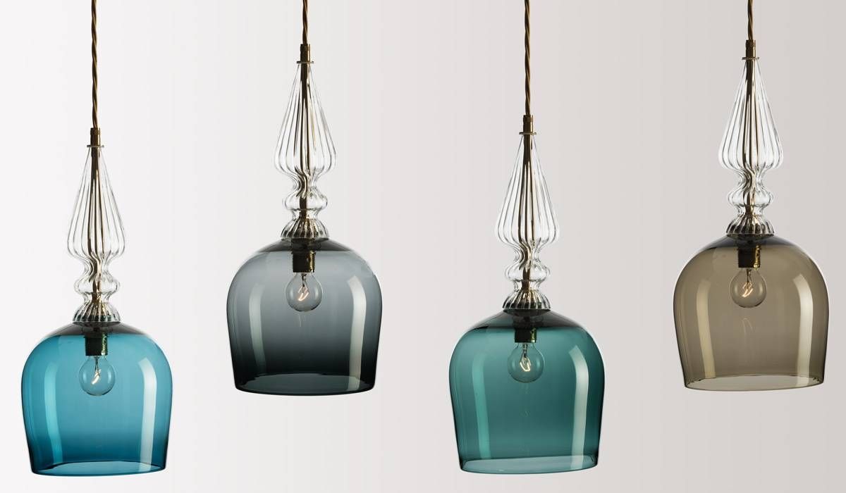 Amazing Colored Glass Pendant Lights With Home Design Plan Pendant Pertaining To Blown Glass Pendant Lights (View 2 of 15)