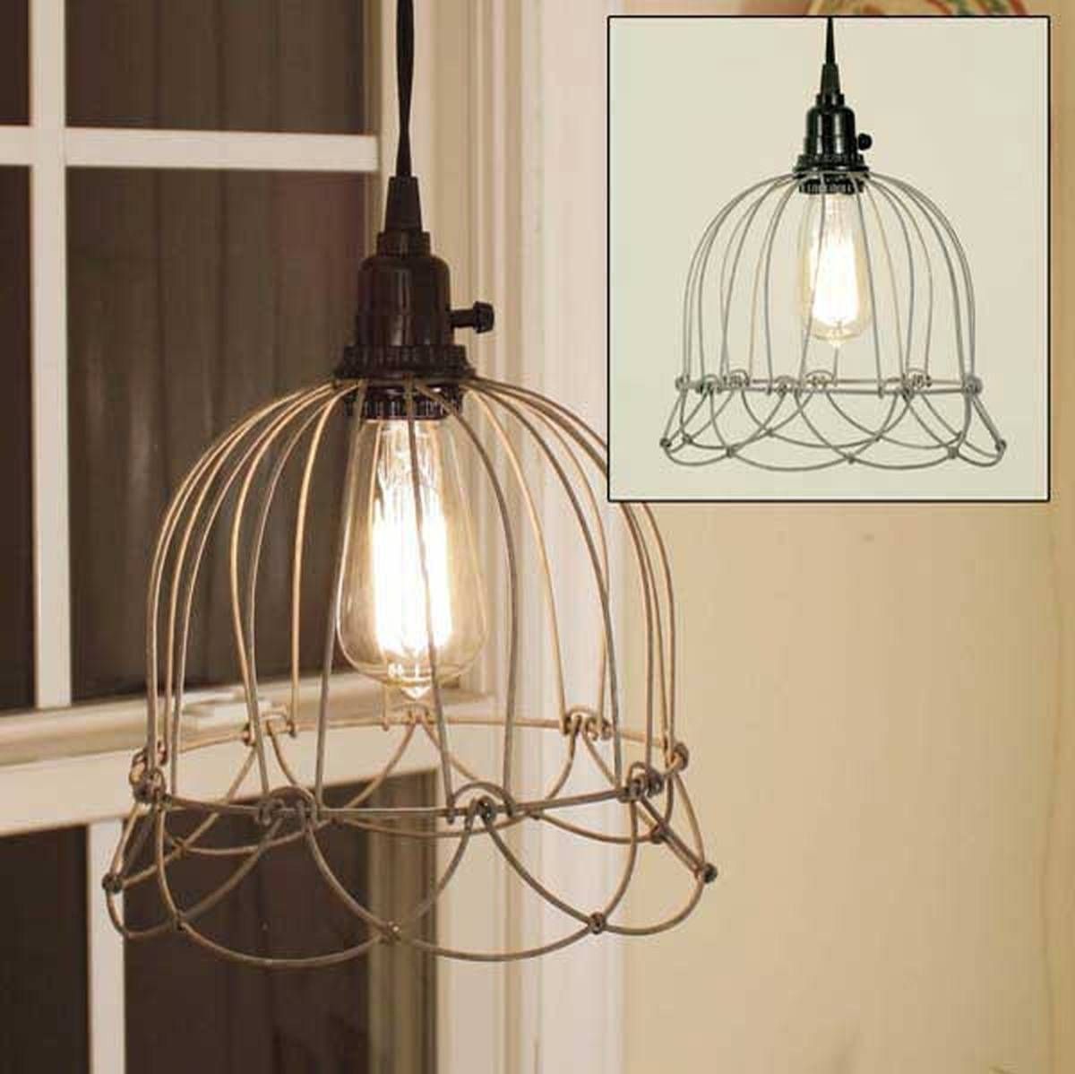 Amazing Wire Pendant Lights 23 For Your Battery Operated Pendant Inside Primitive Pendant Lighting (View 5 of 15)