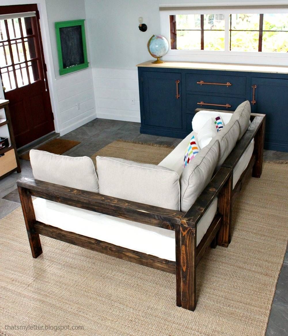 Ana White | Kids Couch – 2x4 Diy Sectional With Crib Mattress Regarding Building A Sectional Sofas (View 10 of 15)