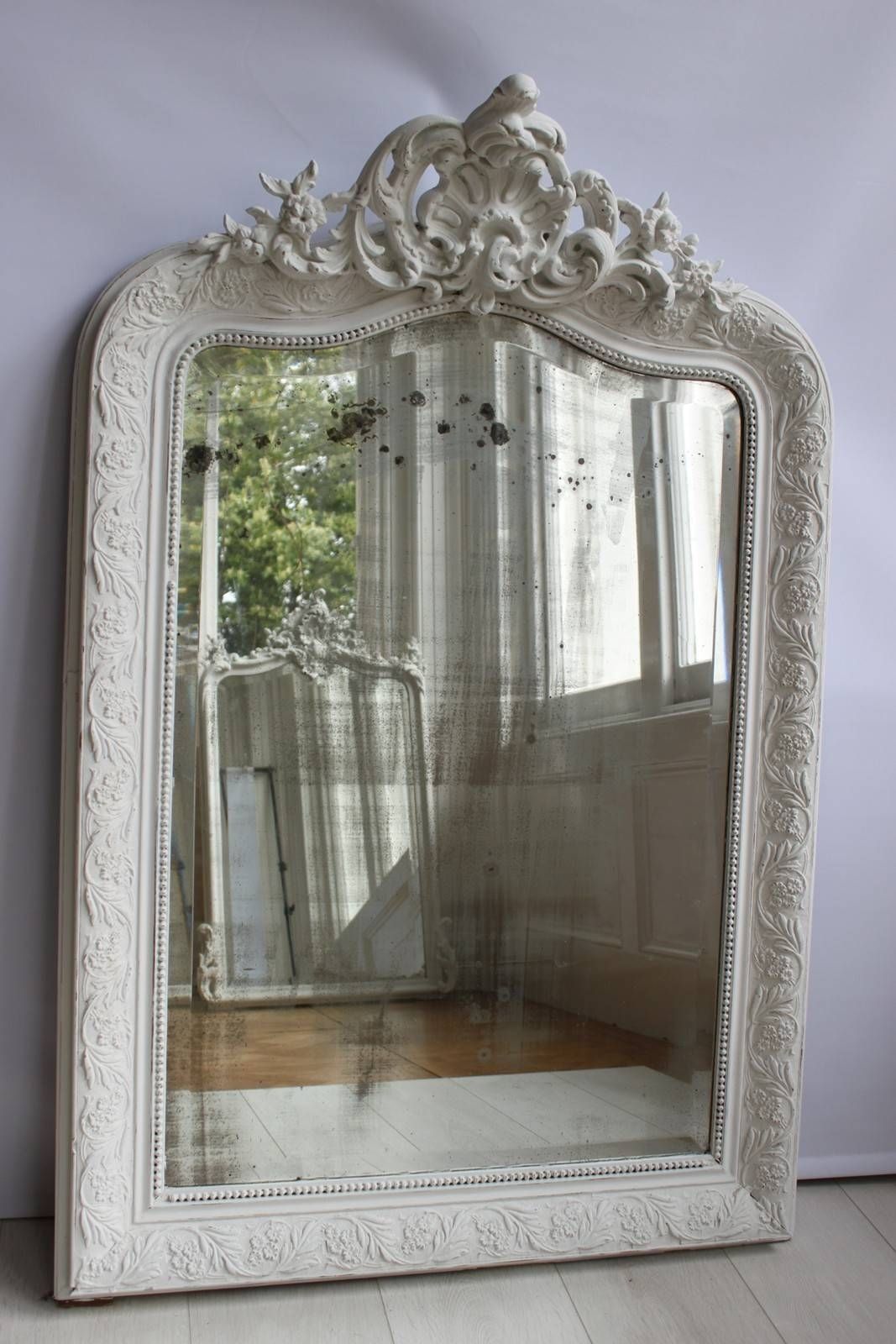 Antique Painted French Mirror – The Hoarde In Where To Buy Vintage Mirrors (View 9 of 15)