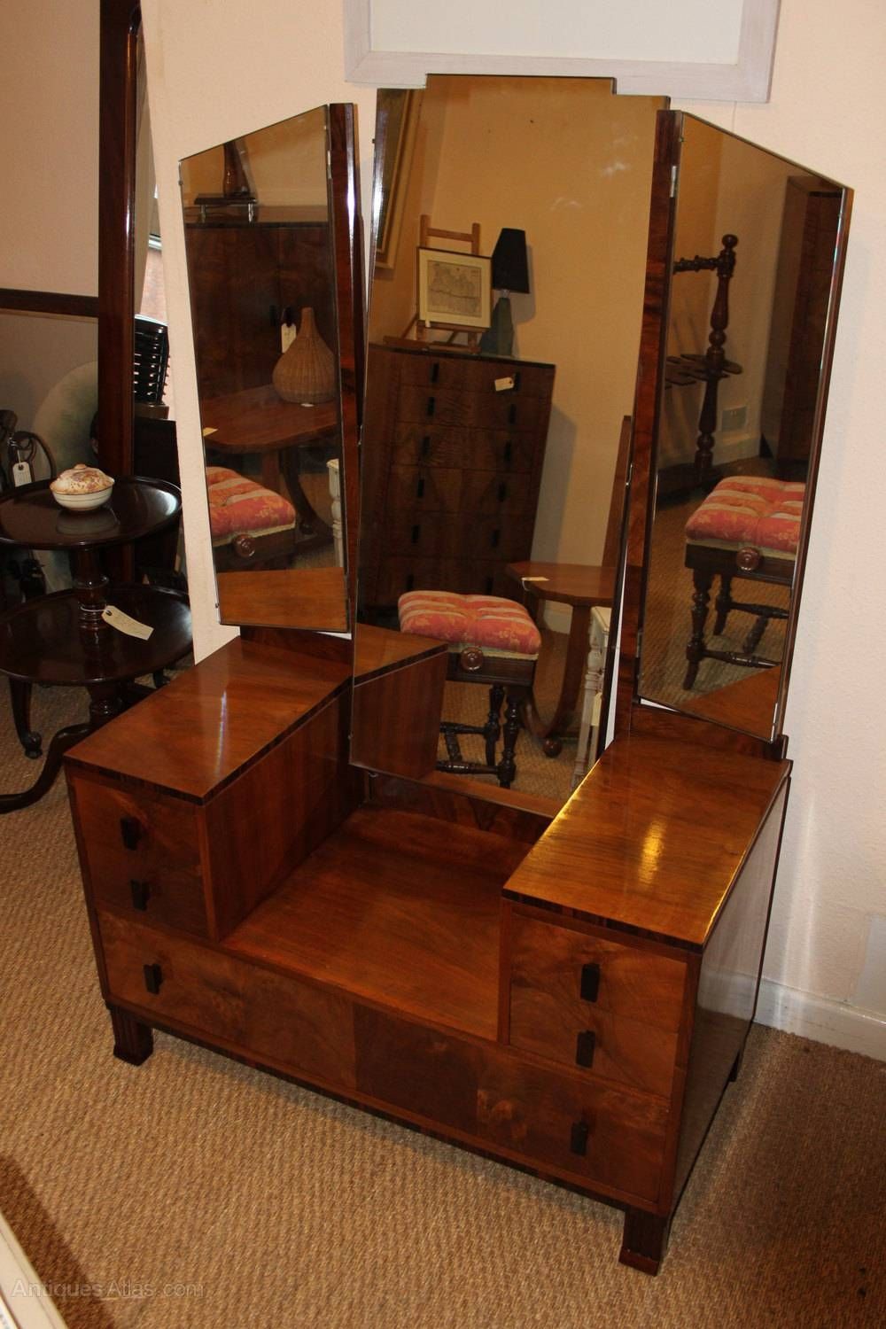 Art Deco Dressing Table – Antiques Atlas Regarding Art Deco Dressing Table Mirrors (View 15 of 15)