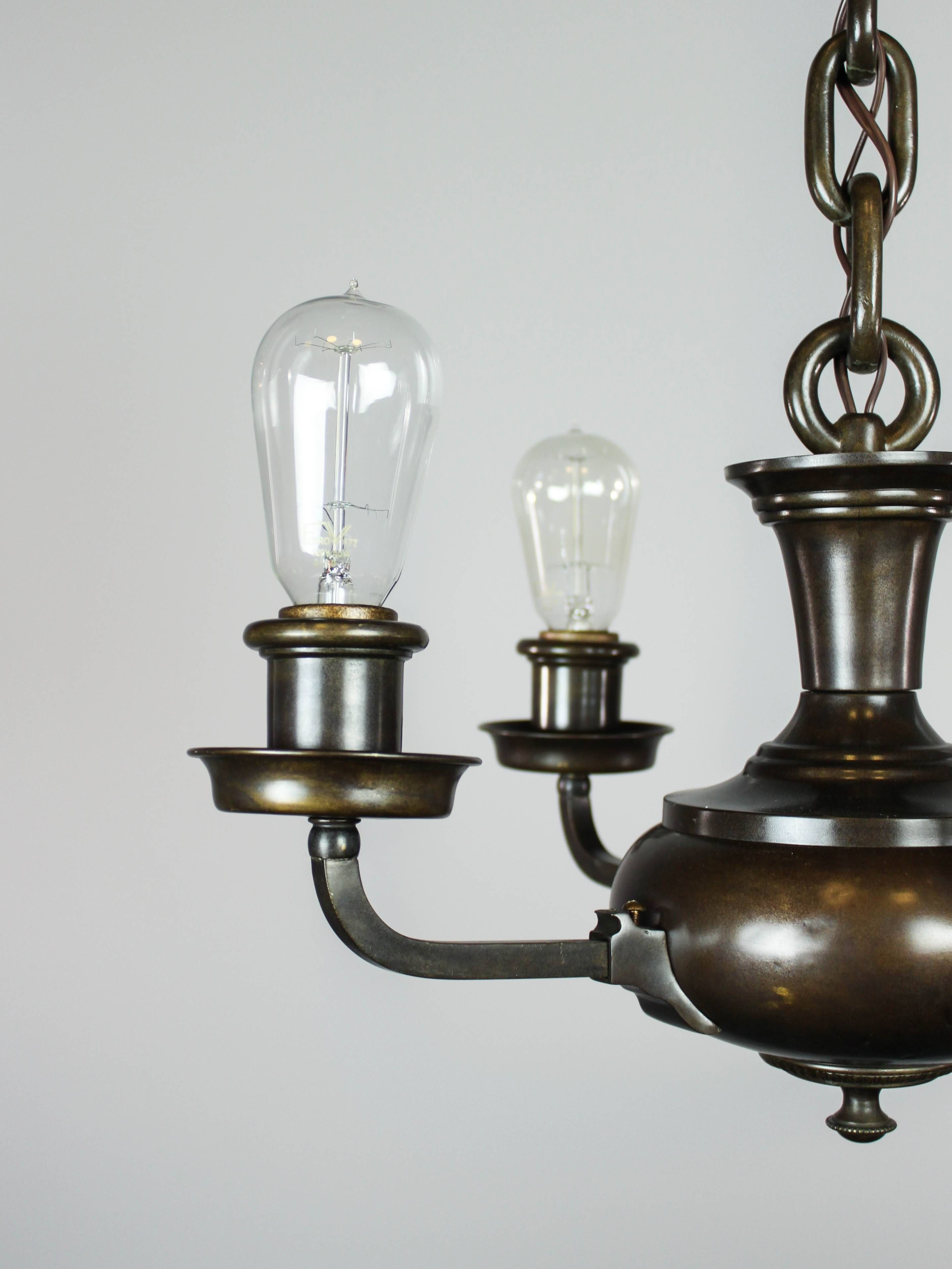 Artistic Arts & Crafts Bare Bulb Pan Light Fixture (4 Light) | Inside Bare Bulb Lights Fixtures (View 10 of 15)