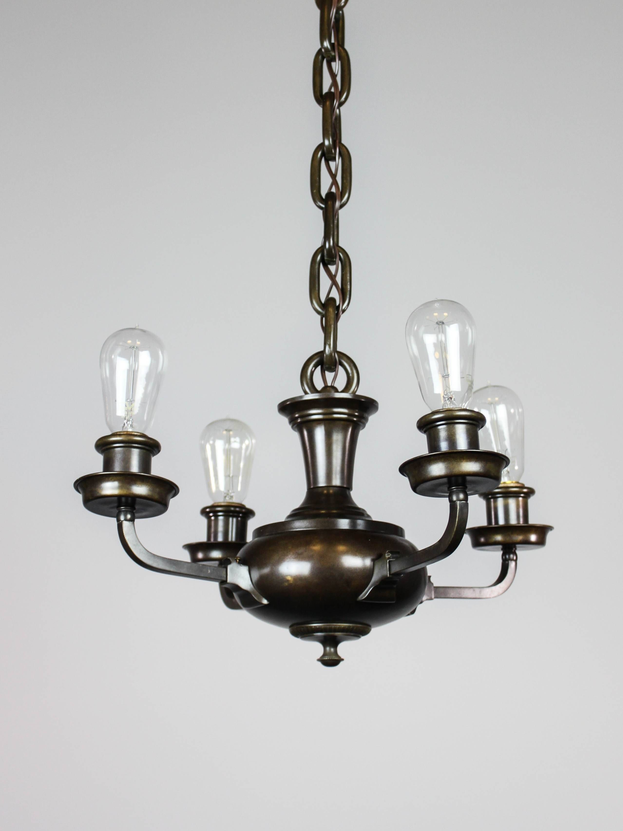 Artistic Arts & Crafts Bare Bulb Pan Light Fixture (4 Light) | Within Bare Bulb Fixtures (Photo 9 of 15)