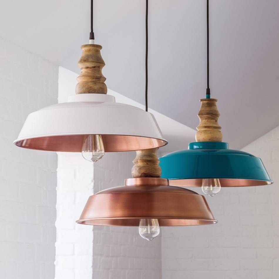 Aston Copper Pendants | Lighting | Graham And Green With Regard To Retractable Pendant Lights (Photo 7 of 15)