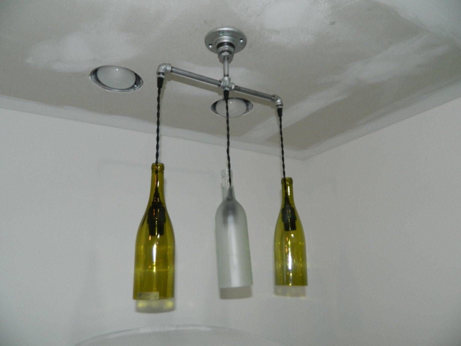 Awesome Wine Bottle Pendant Light Home Interior Design Bottle And Throughout Wine Bottle Ceiling Lights (View 15 of 15)