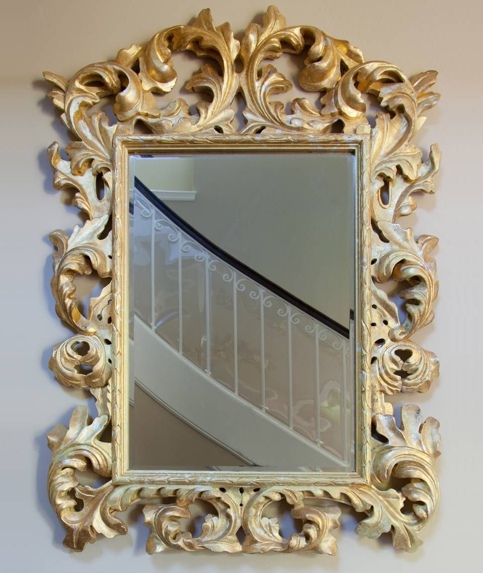 Baroque Gold Leaf Mirror « House Of Ruby Interior Design In Gold Baroque Mirrors (View 2 of 15)