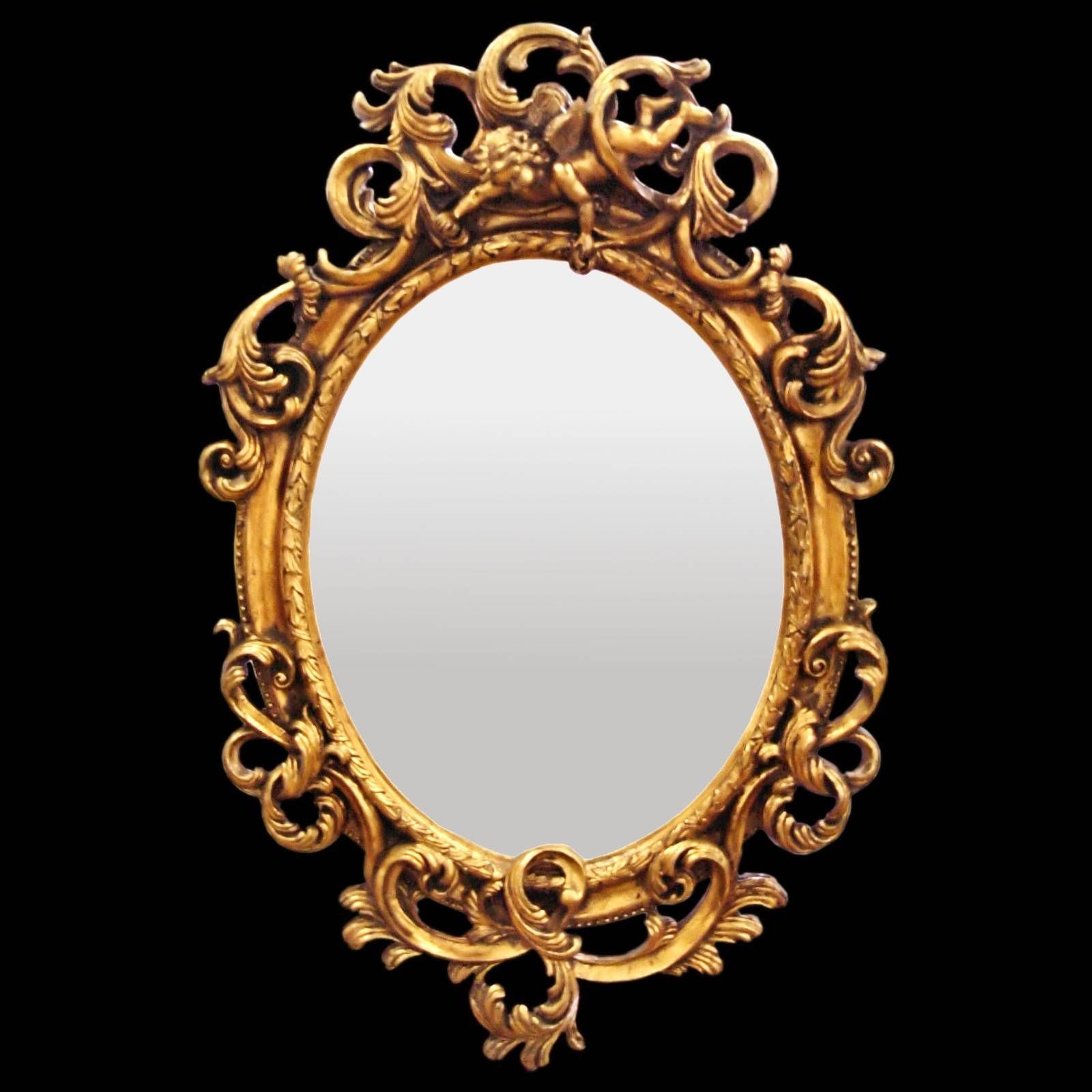 Bathroom: Baroque Mirrorsand Round Baroque Mirror With Golden With Gold Baroque Mirrors (View 6 of 15)