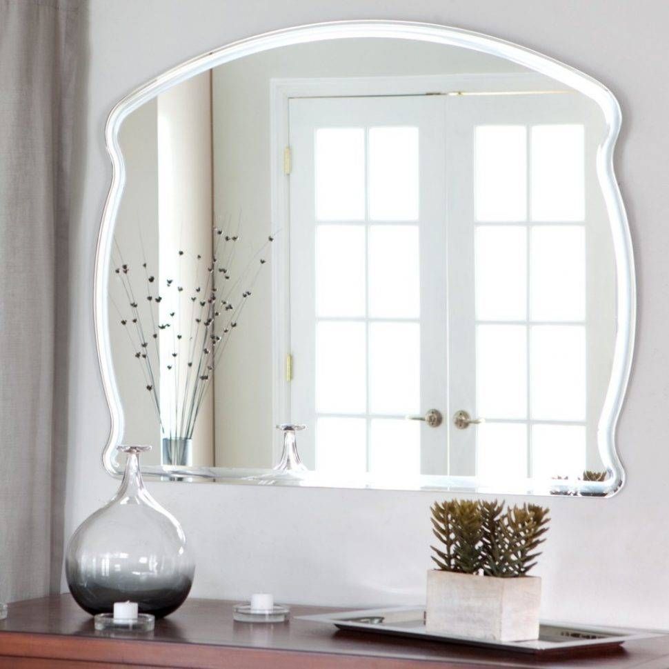 Bathroom Cabinets : Cheap Wall Mirrors Bevelled Edge Mirror Custom Regarding Large Bevelled Edge Mirrors (View 9 of 15)