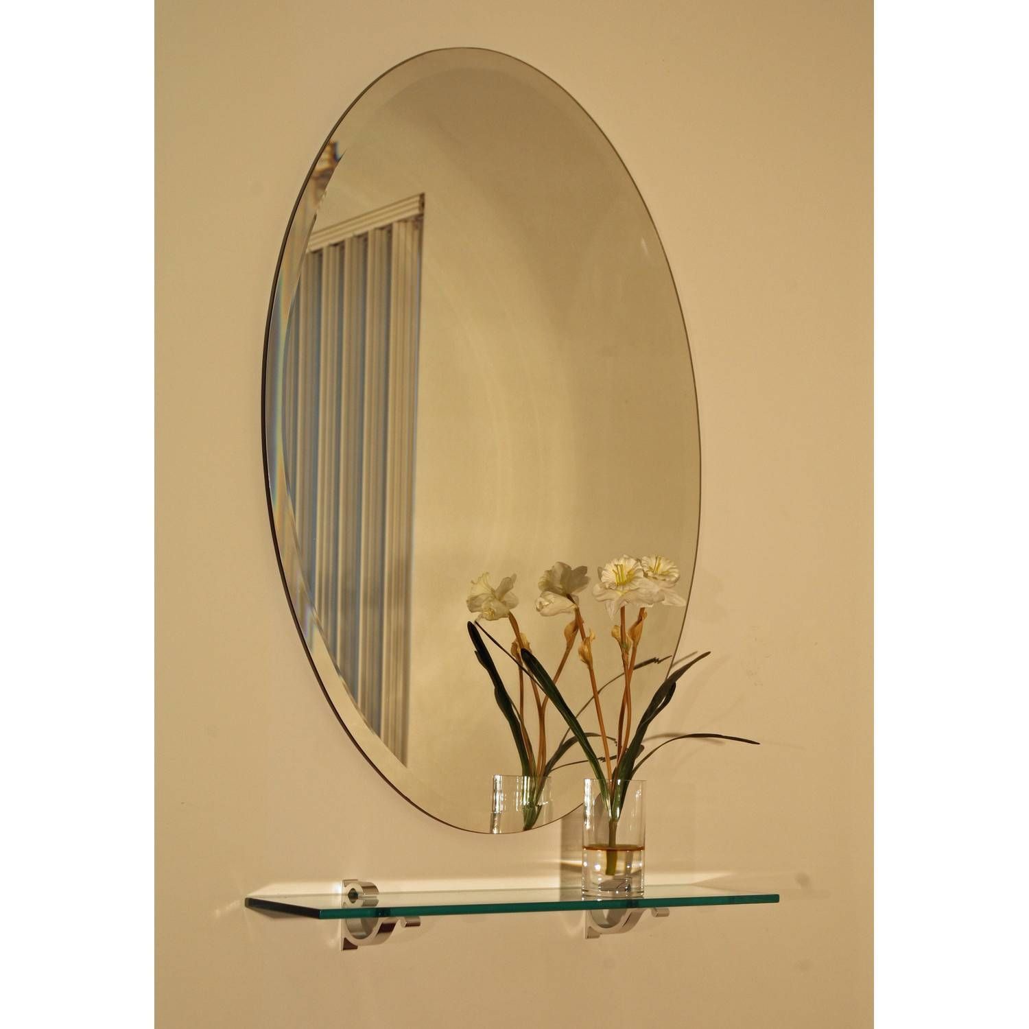 Bathroom Cabinets : Modern Beveled Edge Bathroom Mirror Beveled Inside Modern Bevelled Mirrors (Photo 12 of 15)