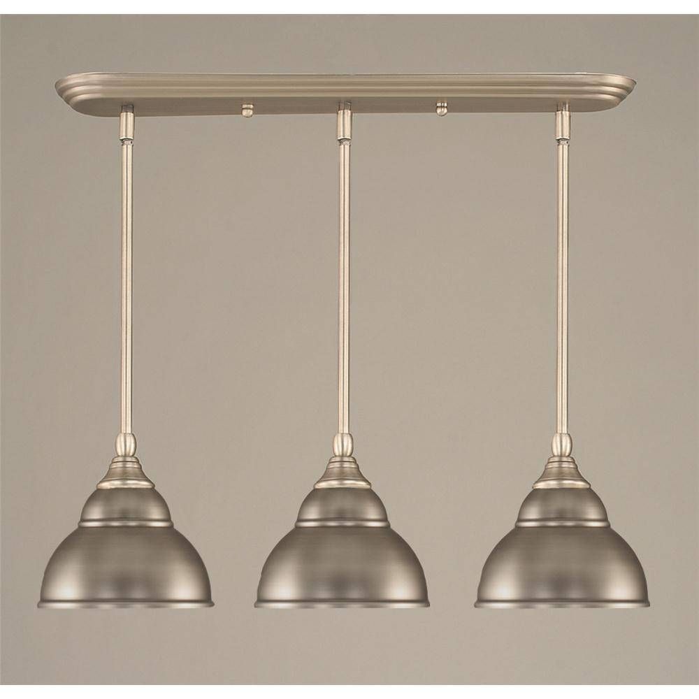 Beautiful Brushed Nickel Pendant Light Fixtures 14 In Pendant In Double Pendant Kitchen Lights (View 5 of 15)