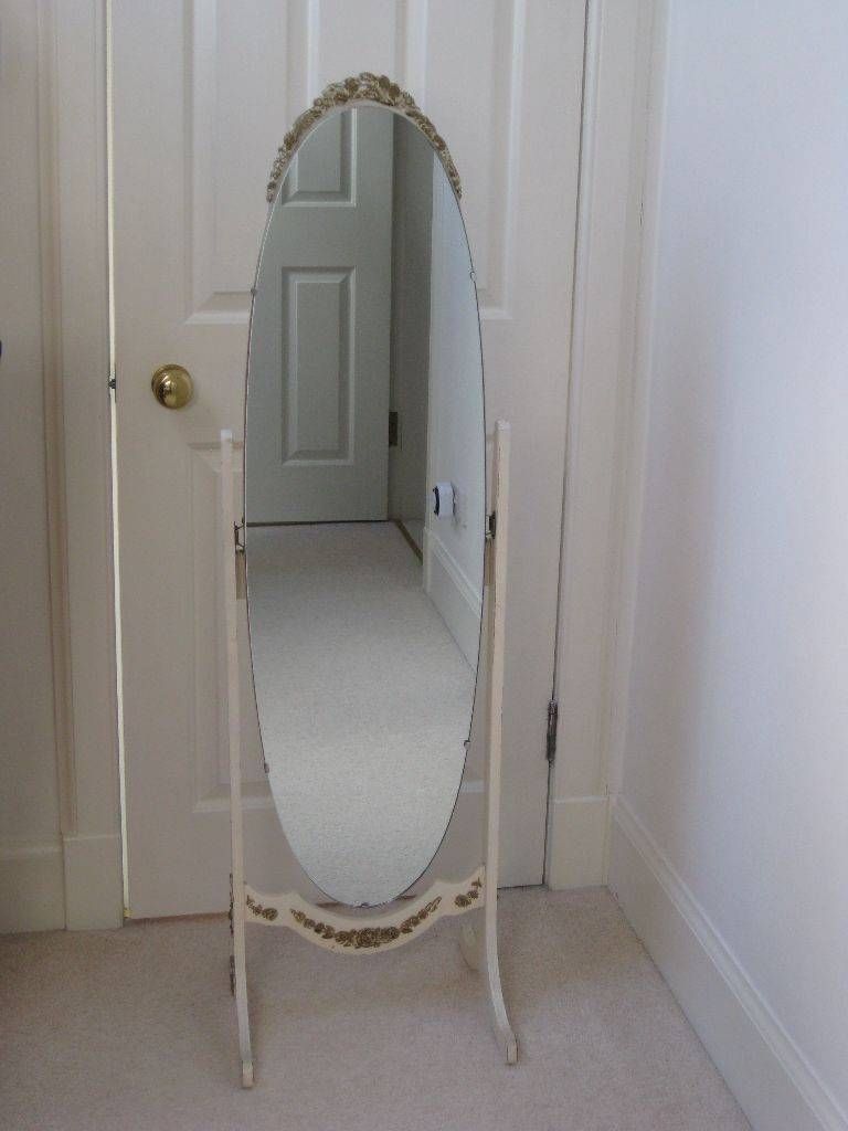 Beautiful, Full Length, Free Standing, Vintage Mirror (1940s Intended For Vintage Free Standing Mirrors (View 12 of 15)