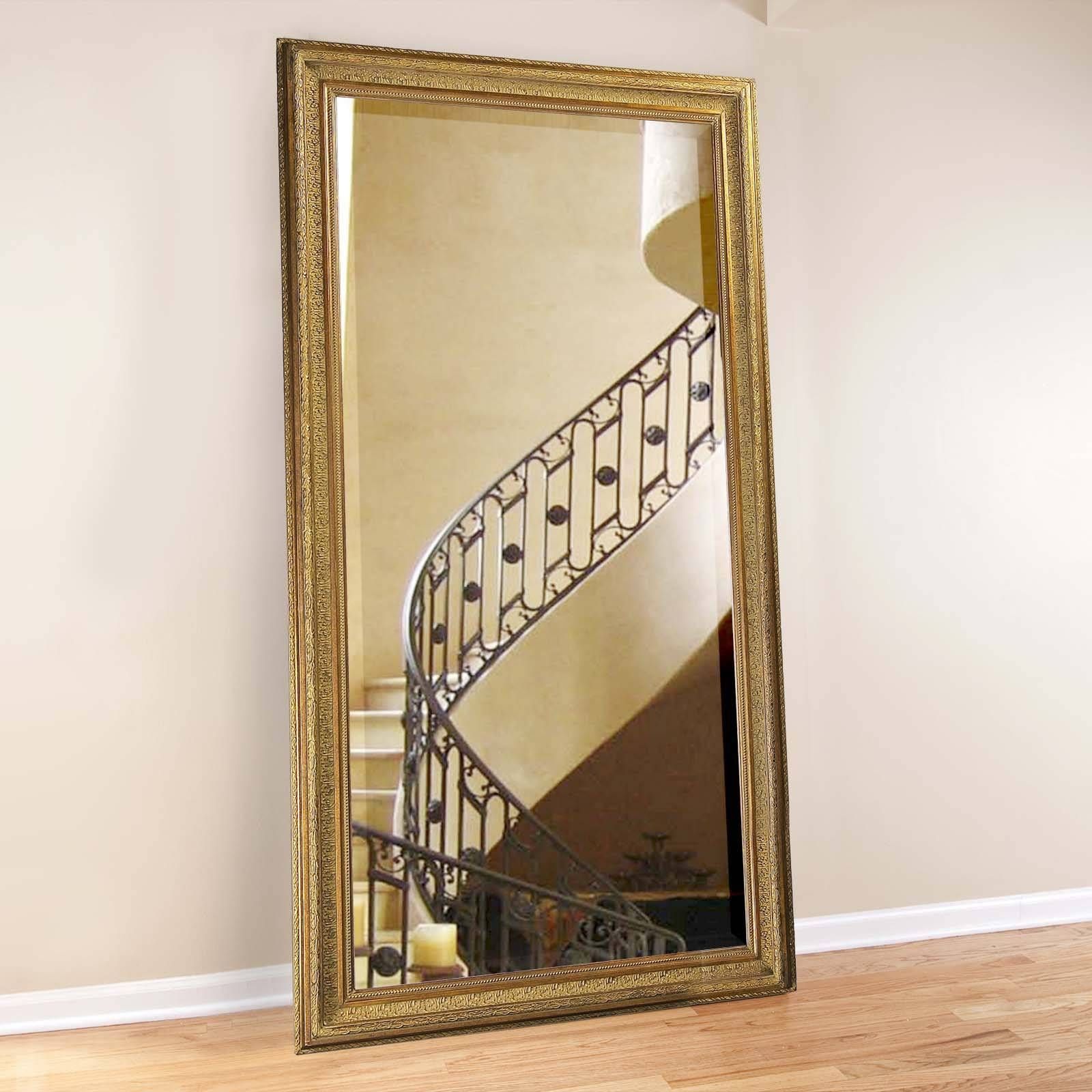 Bedroom: Appealing Oversized Mirrors For Home Decoration Ideas Intended For Gold Standing Mirrors (Photo 5 of 15)