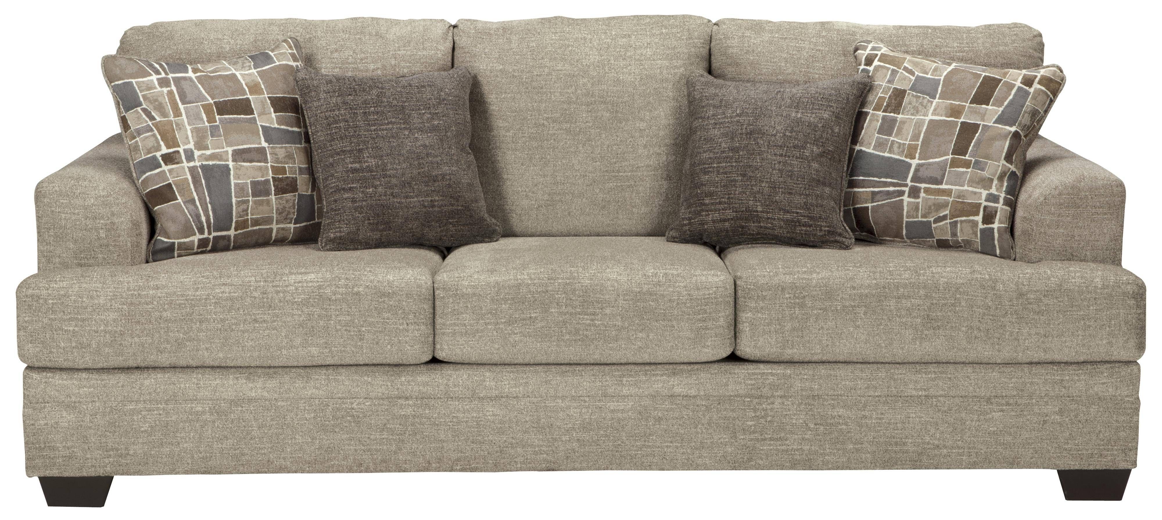Benchcraft Barrish Contemporary Queen Sofa Sleeper With Flared With Regard To Queen Sofa Beds (View 14 of 15)