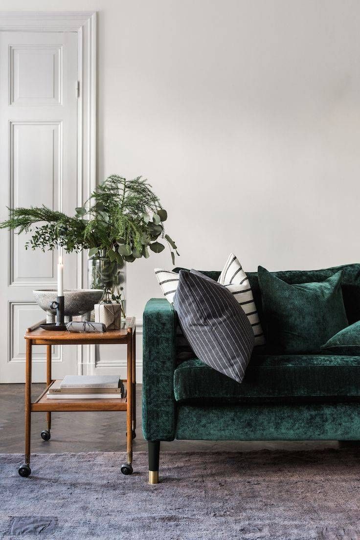 Best 10+ Green Couch Decor Ideas On Pinterest | Green Sofa, Velvet Inside Emerald Green Sofas (Photo 14 of 15)