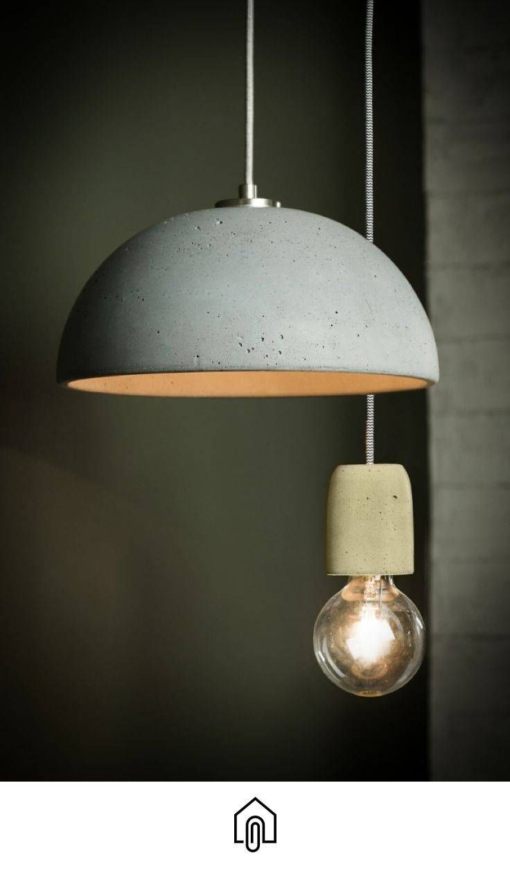 Best 20+ Concrete Light Ideas On Pinterest | Concrete Lamp Within Diy Concrete Pendant Lights (View 4 of 15)