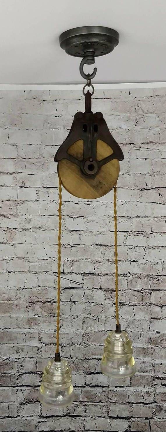 Best 25+ Pulley Light Ideas On Pinterest | Pulley, Vintage In Double Pulley Pendant Lights (Photo 11 of 15)