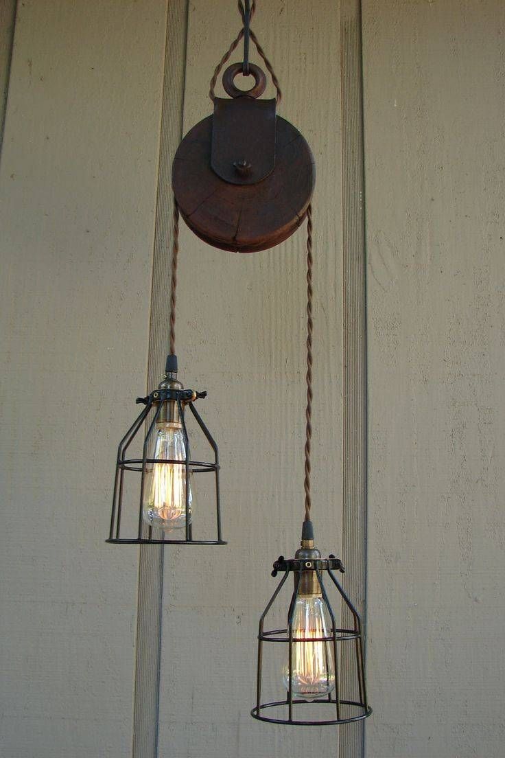 Best 25+ Pulley Light Ideas On Pinterest | Pulley, Vintage With Double Pulley Pendant Lights (Photo 1 of 15)