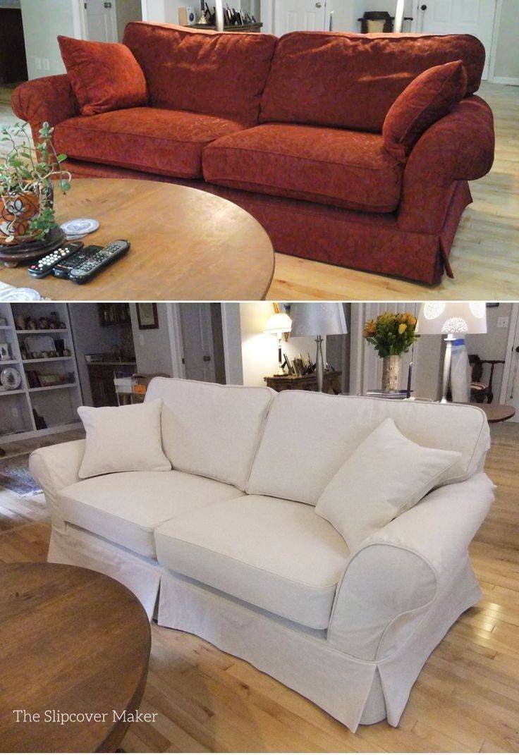 Best 25+ Sofa Covers Cheap Ideas On Pinterest | Fabric Covered Throughout Canvas Slipcover Sofas (View 2 of 15)