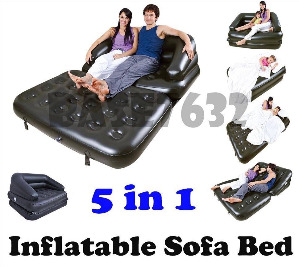 Bestway 5 In 1 Inflatable Double Sof (end 9/29/2017 3:54 Pm) Pertaining To Inflatable Sofa Beds Mattress (View 13 of 15)