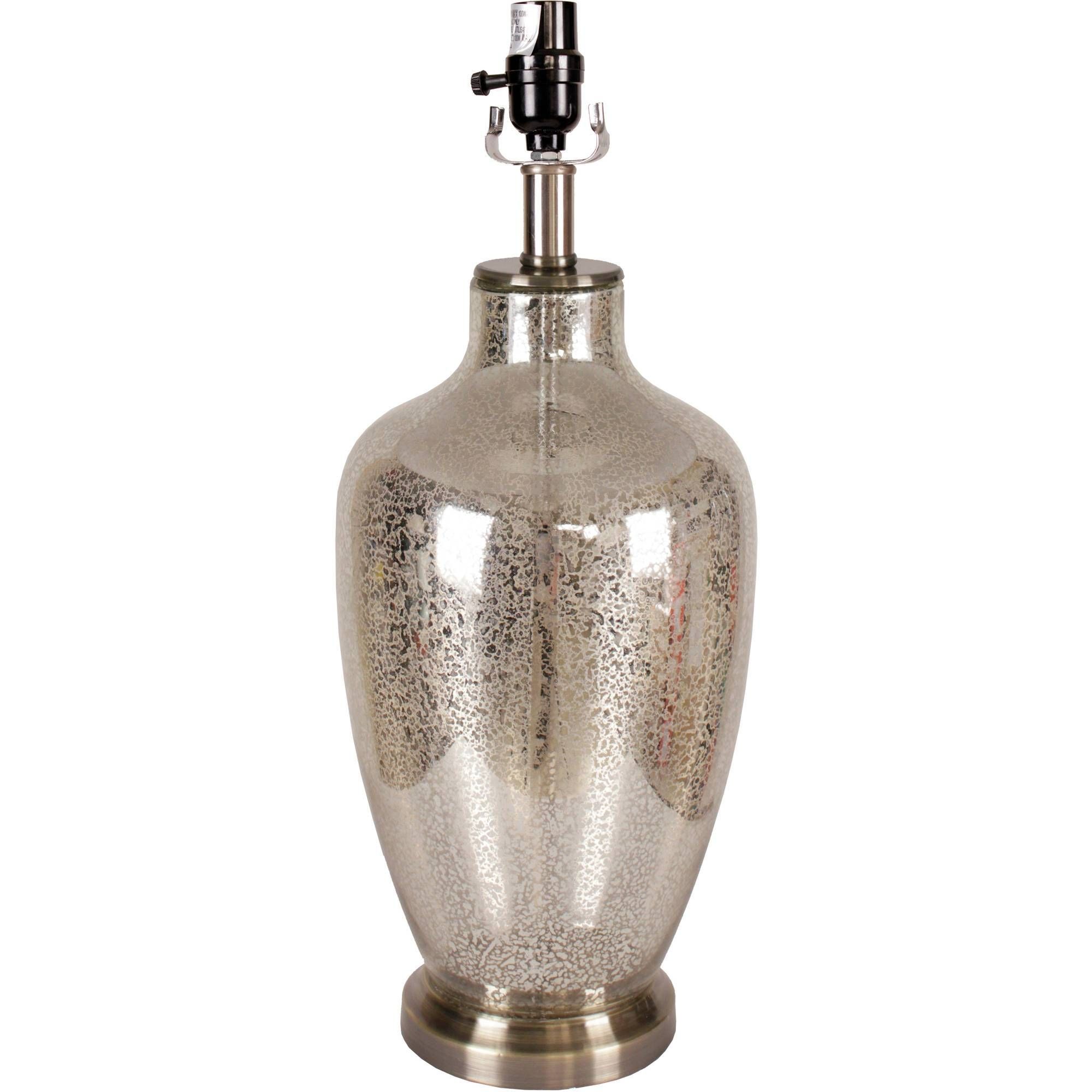 Better Homes And Gardens Mercury Urn Lamp Base, Brushed Nickel Inside Mercury Glass Ceiling Lights (Photo 12 of 15)