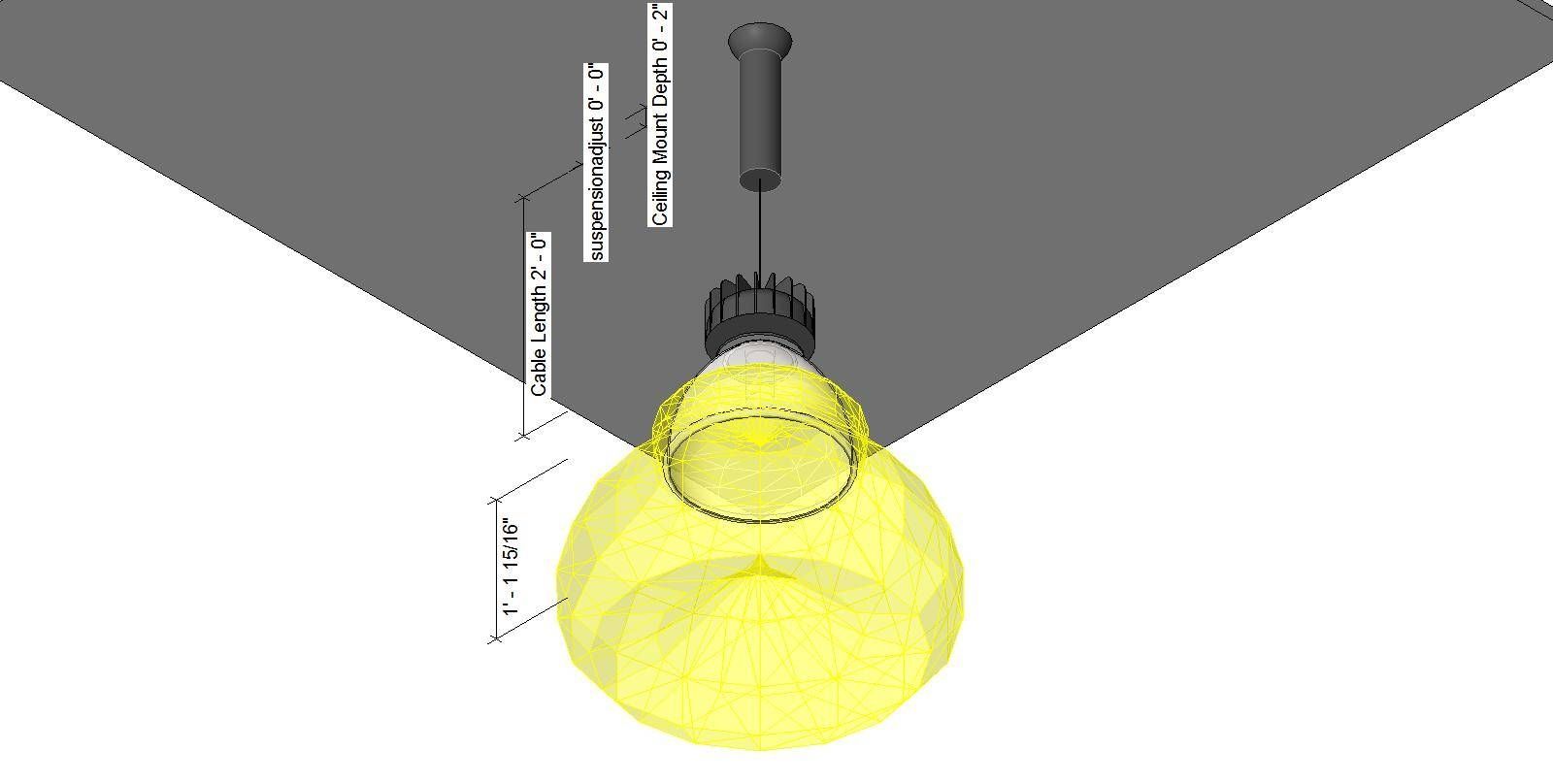 Bim Objects / Families With Regard To Revit Pendant Lighting (View 6 of 15)