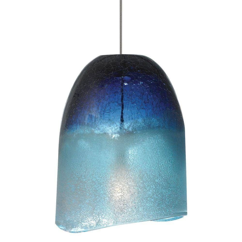 Blue – Mini – Pendant Lights – Hanging Lights – The Home Depot Throughout Blue Pendant Light Fixtures (View 7 of 15)