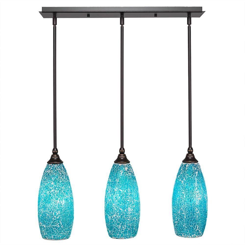Blue – Pendant Lights – Hanging Lights – The Home Depot Intended For Blue Pendant Light Fixtures (View 13 of 15)