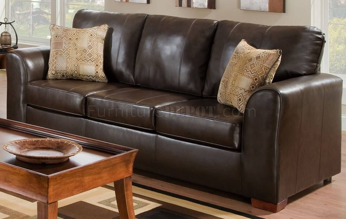 Bonded Leather Match Modern Sofa & Loveseat Set W/options Inside Bonded Leather Sofas (View 2 of 15)