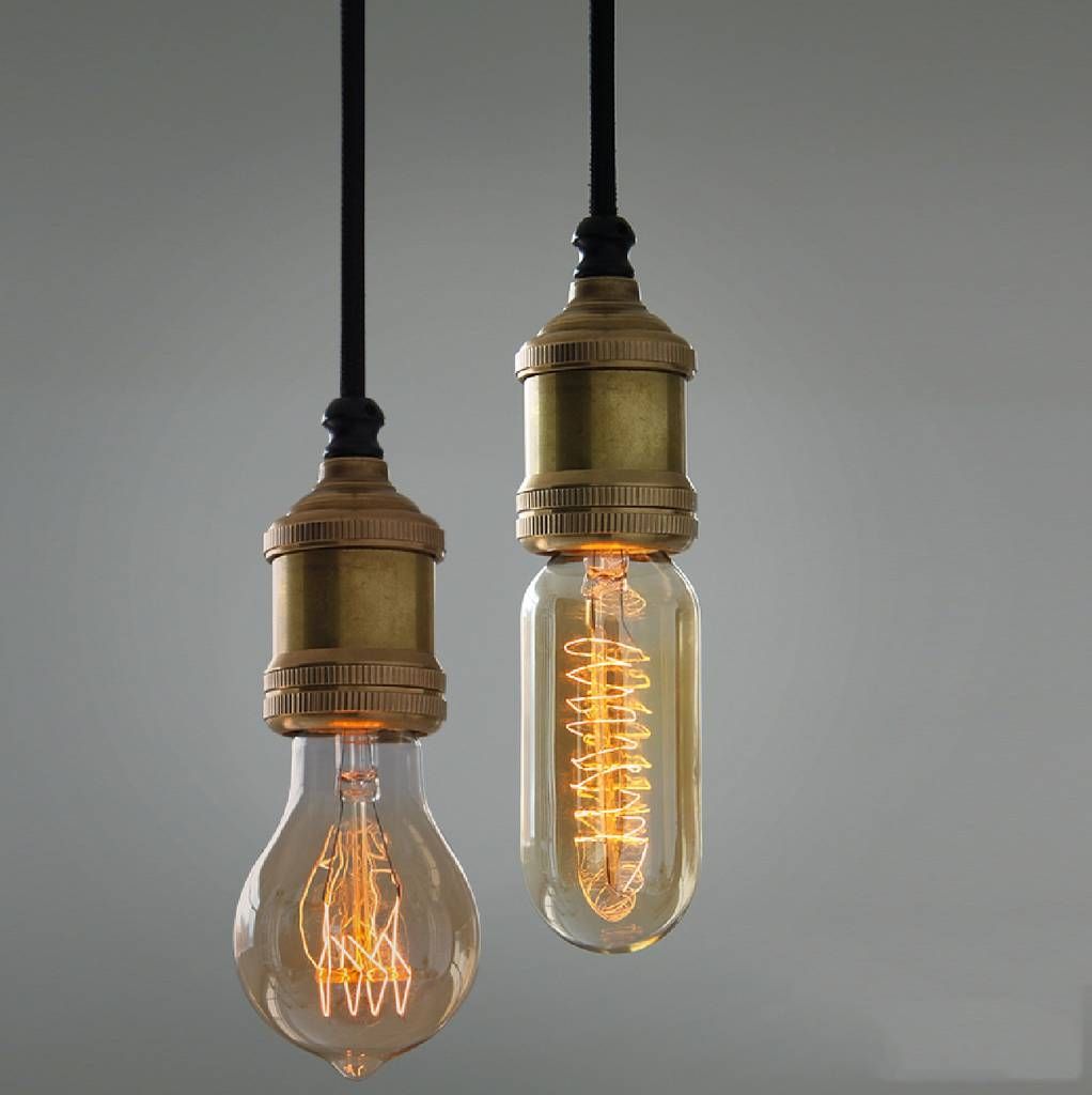 Bronze Pendant Light – Helpformycredit Regarding Exposed Bulb Pendant Lights (Photo 15 of 15)