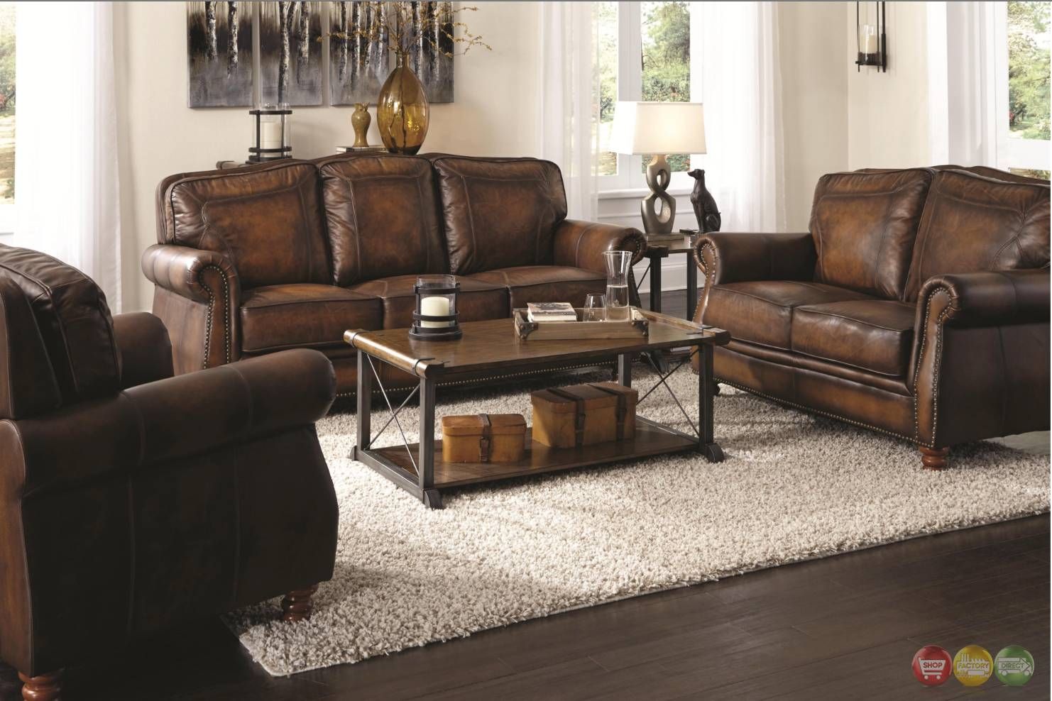 Brown Leather Sofa With Nailhead Trim – Radiovannes Throughout Brown Leather Sofas With Nailhead Trim (View 3 of 15)
