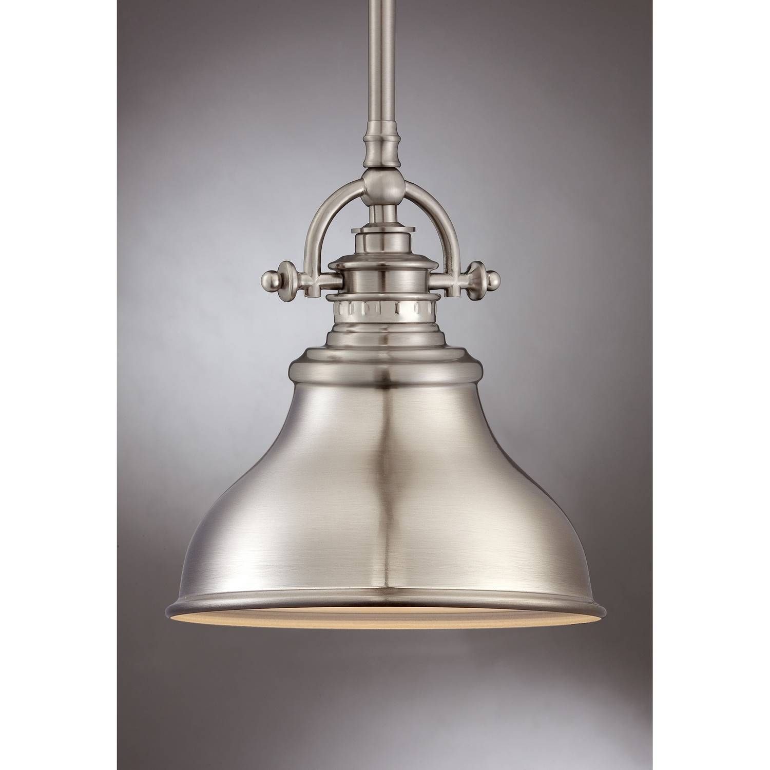 Brushed Nickel Pendant Lighting Kitchen – Baby Exit Throughout Quoizel Pendant Light Fixtures (View 15 of 15)