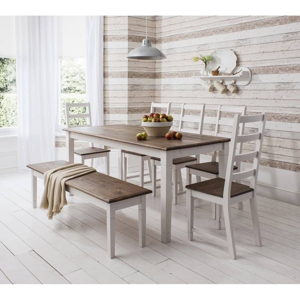 Canterbury Dining Table With 5 Chairs And Bench | Noa & Nani With Regard To Dining Sofa Chairs (View 1 of 15)