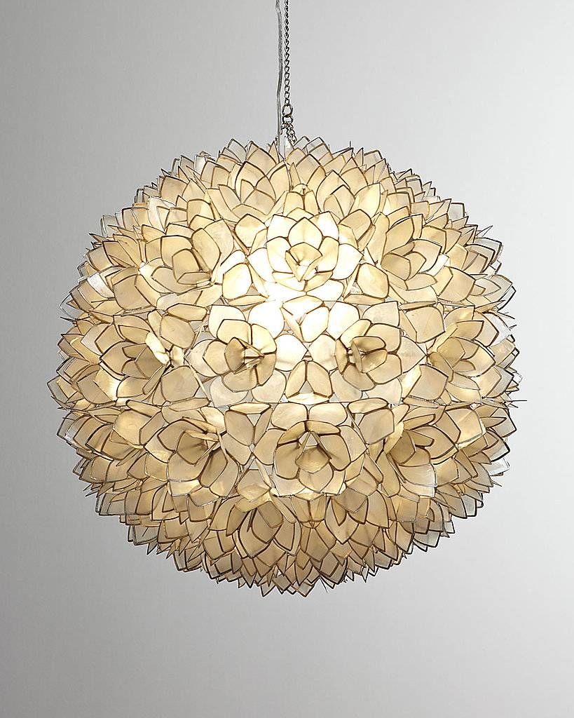 Capiz Shell Pendant Light – Baby Exit For Beach Pendant Lights (View 15 of 15)