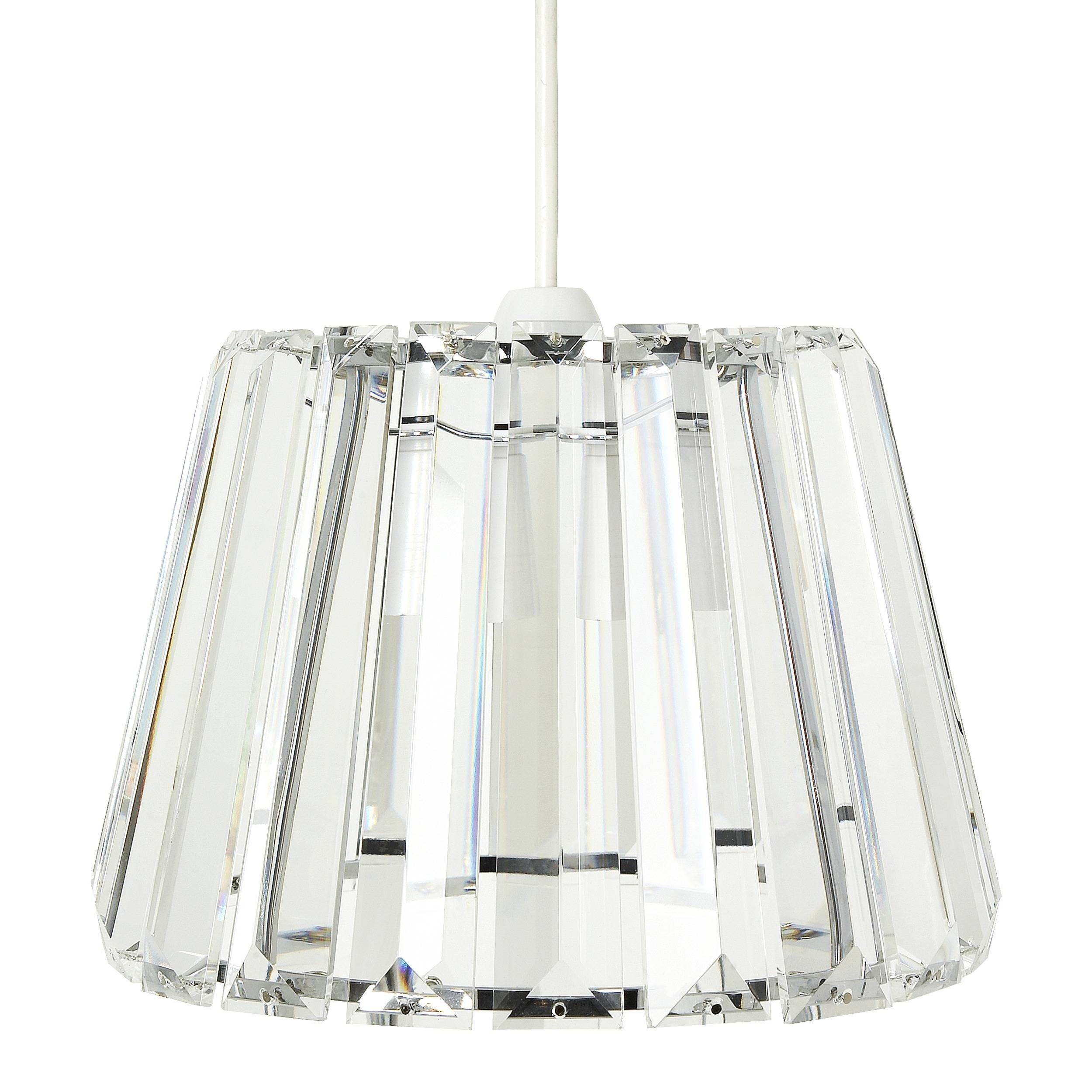 Capri Clear Glass Ceiling Shade | Laura Ashley Inside John Lewis Lights Shades (View 3 of 15)