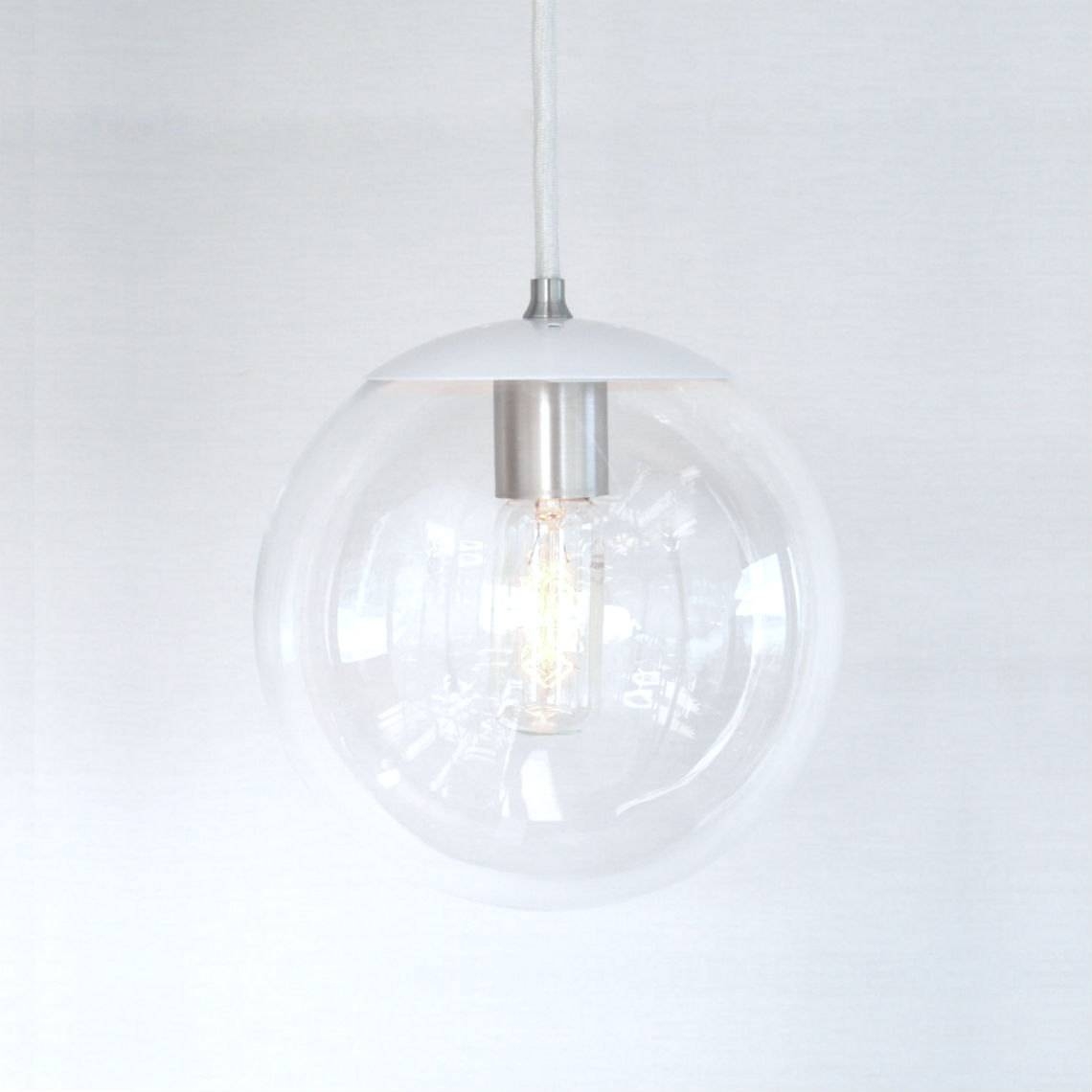 Clear Glass Globe Pendant Light – Aneilve With Regard To Clear Glass Ball Pendant Lights (Photo 1 of 15)