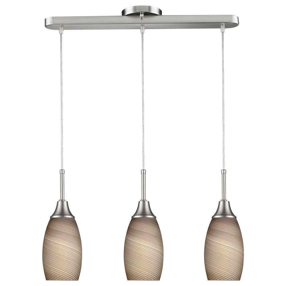 Cluster – Pendant Lights – Hanging Lights – The Home Depot For 3 Pendant Lights Kits (View 11 of 15)