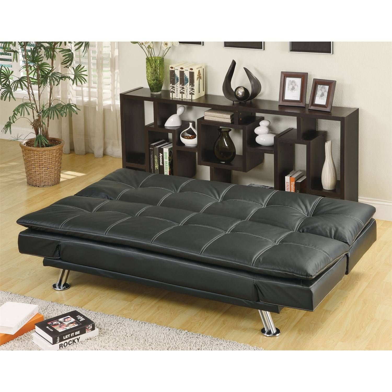 Coaster Furniture 300281 Contemporary Futon Sleeper Sofa Bed In For Coaster Futon Sofa Beds (View 4 of 15)