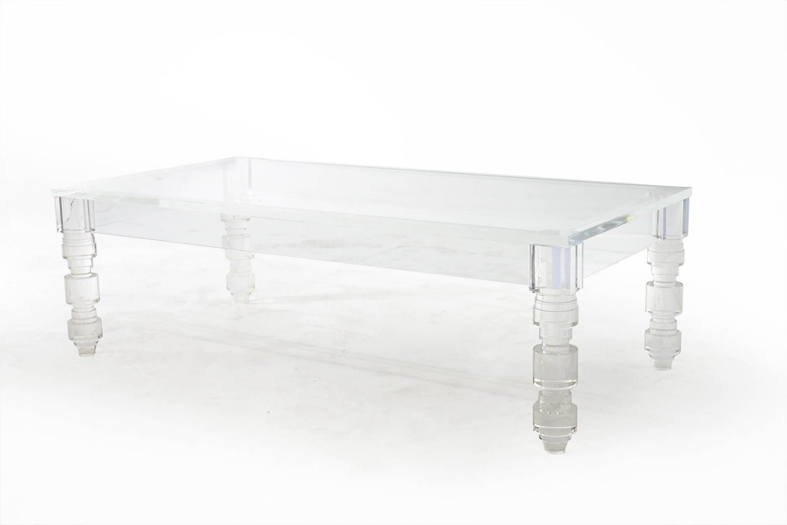 Coffee Table: Fascinating Lucite Coffee Table For Modern Living Inside Perspex Coffee Table (View 6 of 15)