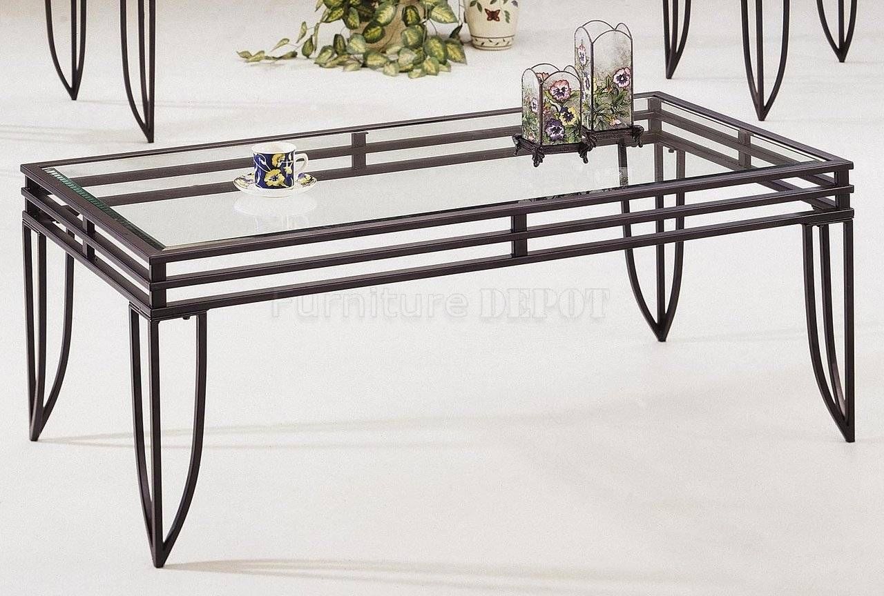 Coffee Table: Popular Black Metal Coffee Table Ideas End Tables With Glass And Black Metal Coffee Table (View 1 of 15)