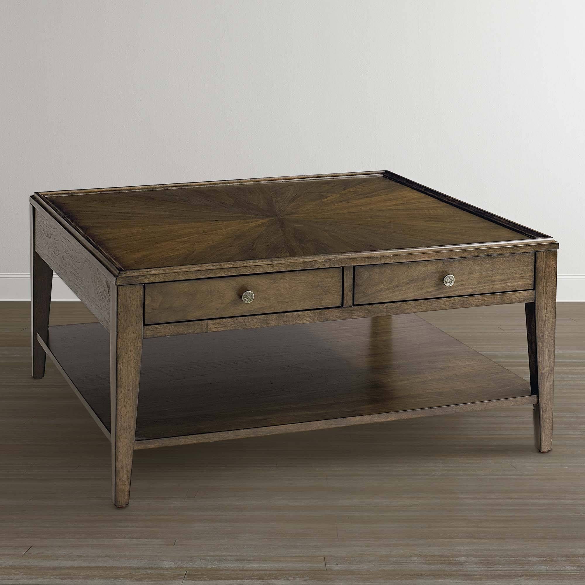 Coffee Table Square Coffee Table With Storage Drawers Drawer And Intended For Square Coffee Table With Storage Drawers (View 11 of 15)
